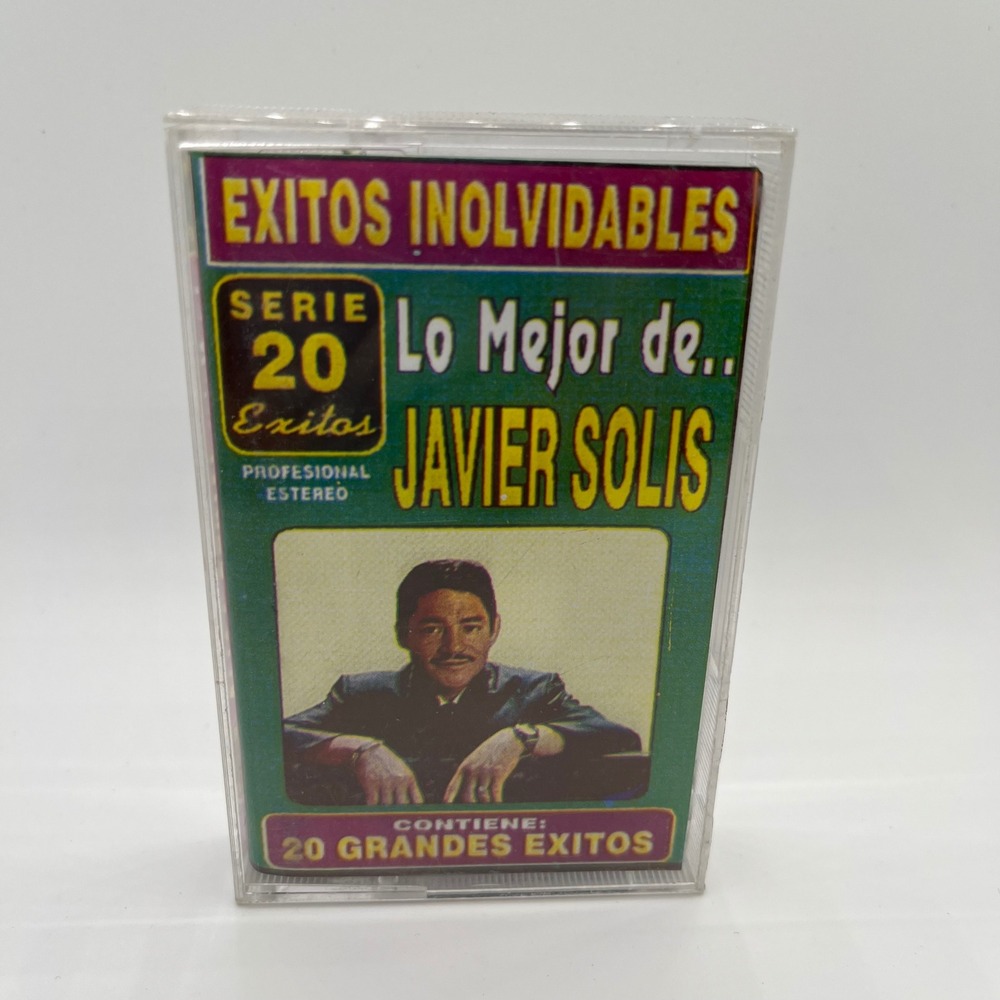 Javier Solis Lo Mejor De 20 Grandes Exitos Cassette Tape Latin Bolero Columbia